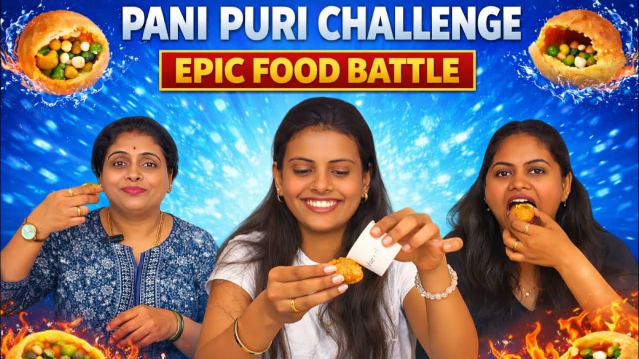 Epic pani puri challenge 😝 Don’t miss the end 