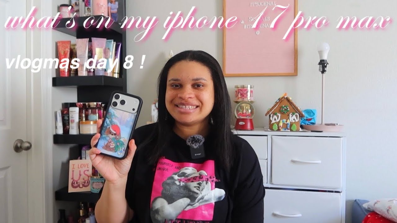ЧТО НА МОЁМ IPHONE 17 PRO MAX ❤︎︎ | VLOGMAS ДЕНЬ 8