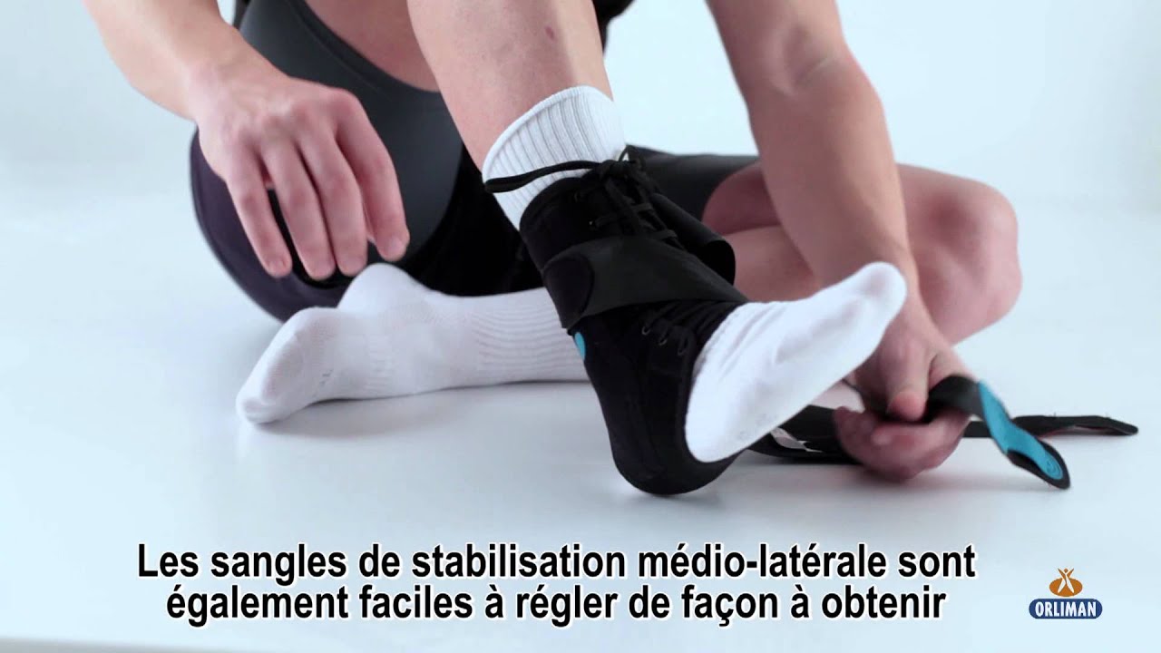 Tobiplus - Orliman. Orthèse de cheville avec cordons.