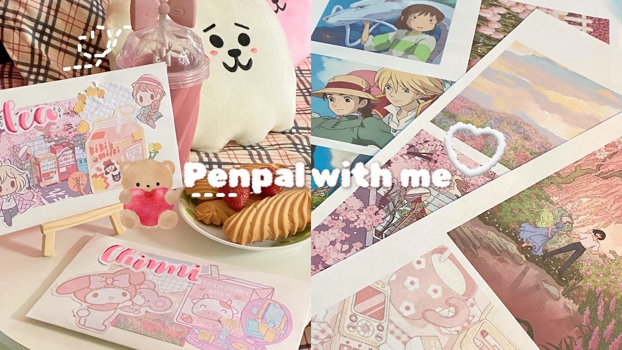 penpal with me | ghibli studio and sanrio theme, haul 🍵🎀