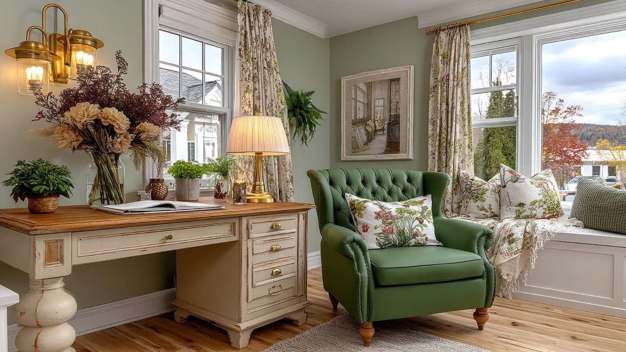 Romantic Blue & Cream Cottage Tour | Cozy Vintage Shabby Chic Home with Grandma’s Antique Charm