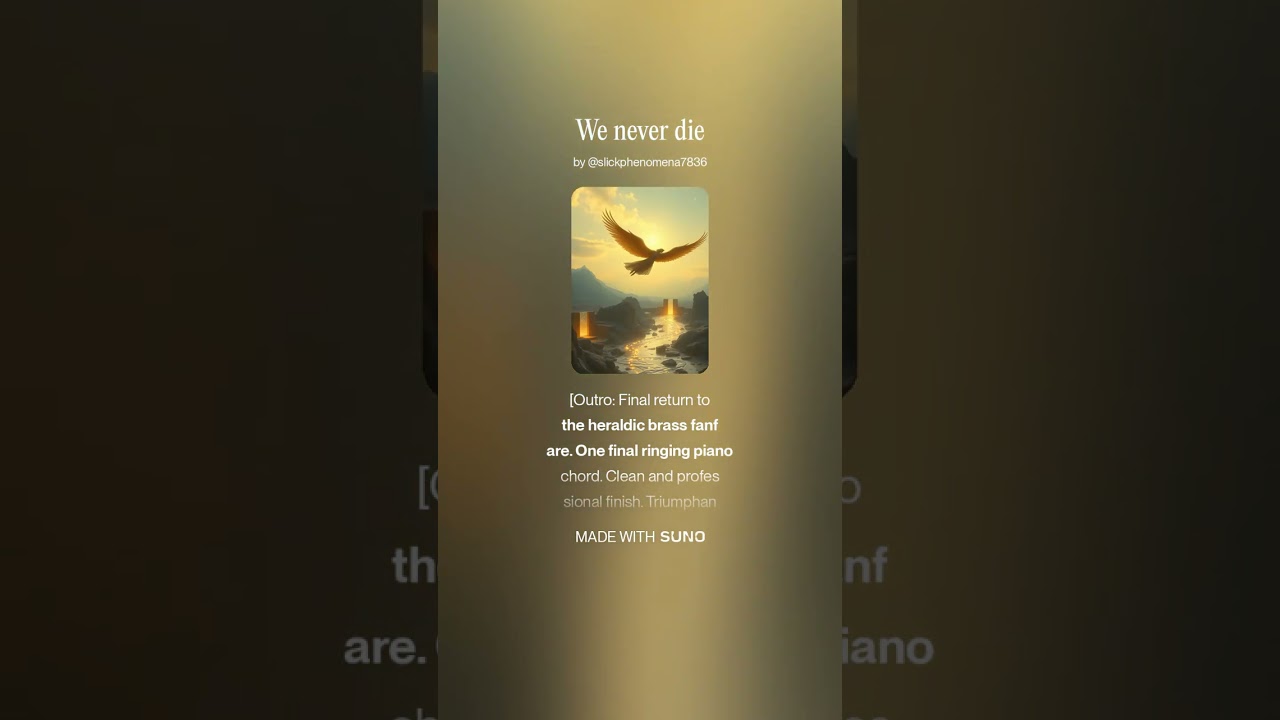 We never die