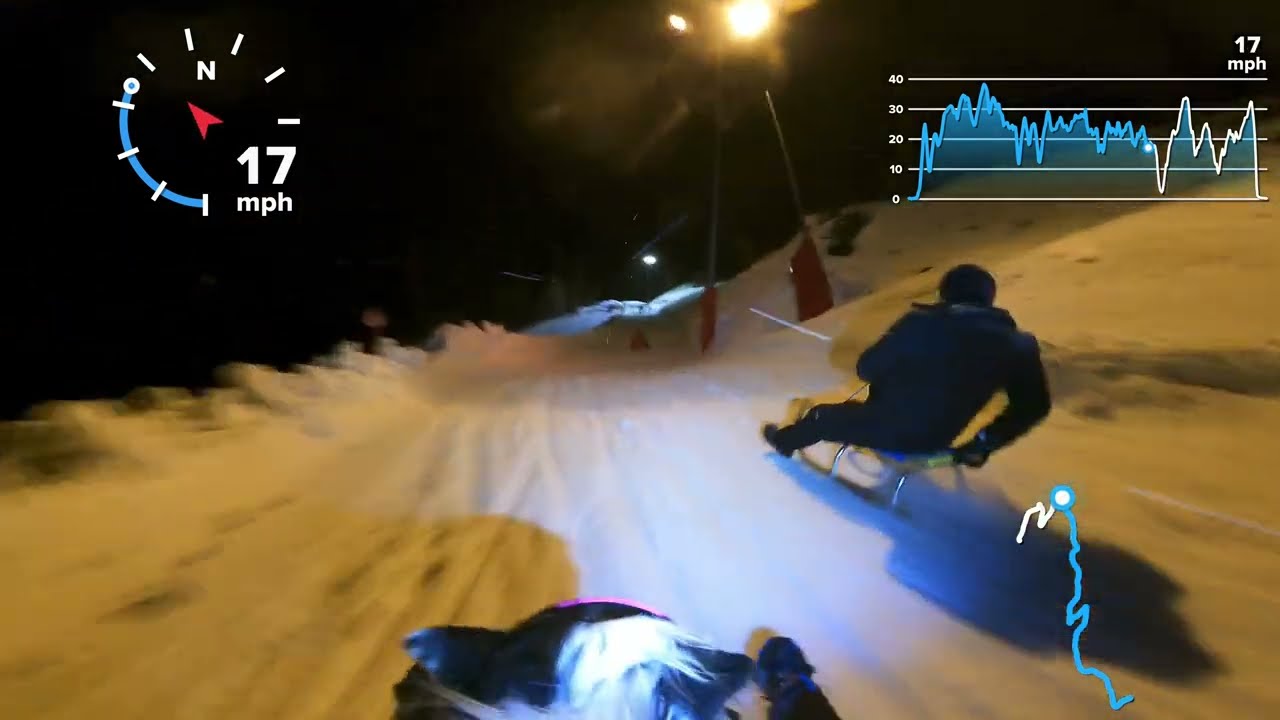 Rodeln: Dog Sledding; Ischgl Night Ride, Top (Good) Section
