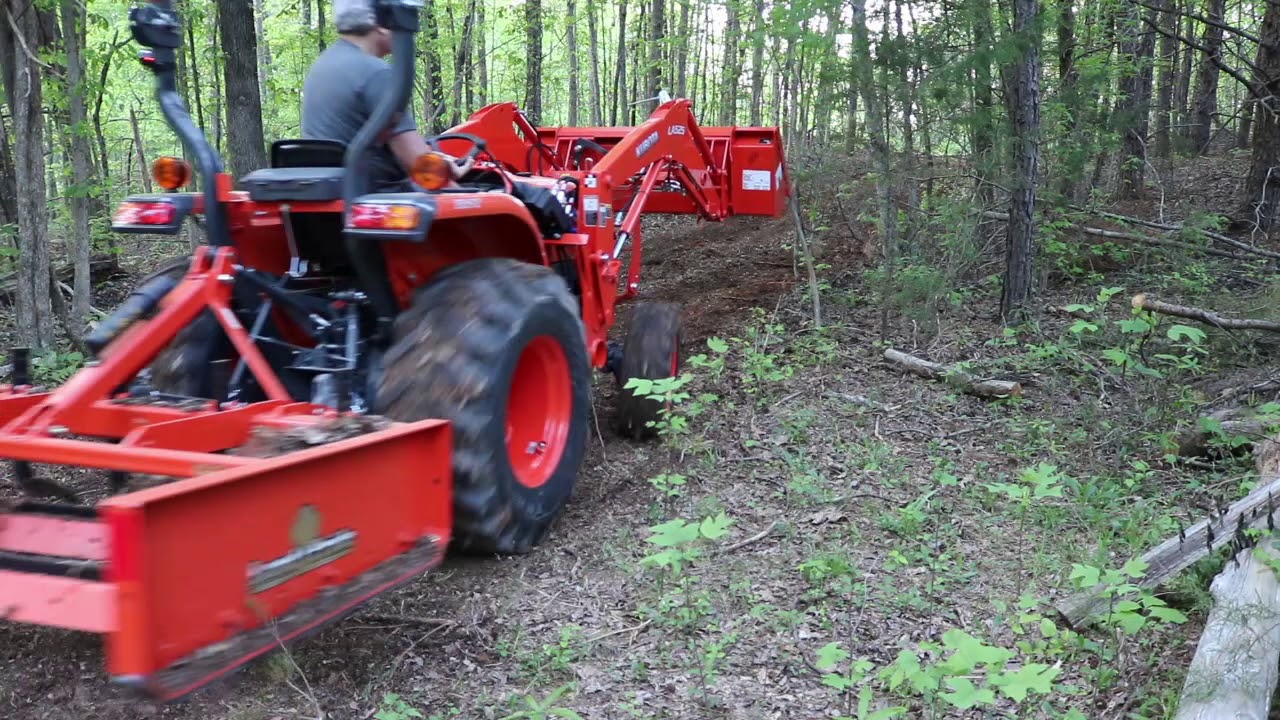#54 Land Pride Grader Scraper GS1560 and Kubota L2501 Repairs a Rutted Dirt Road