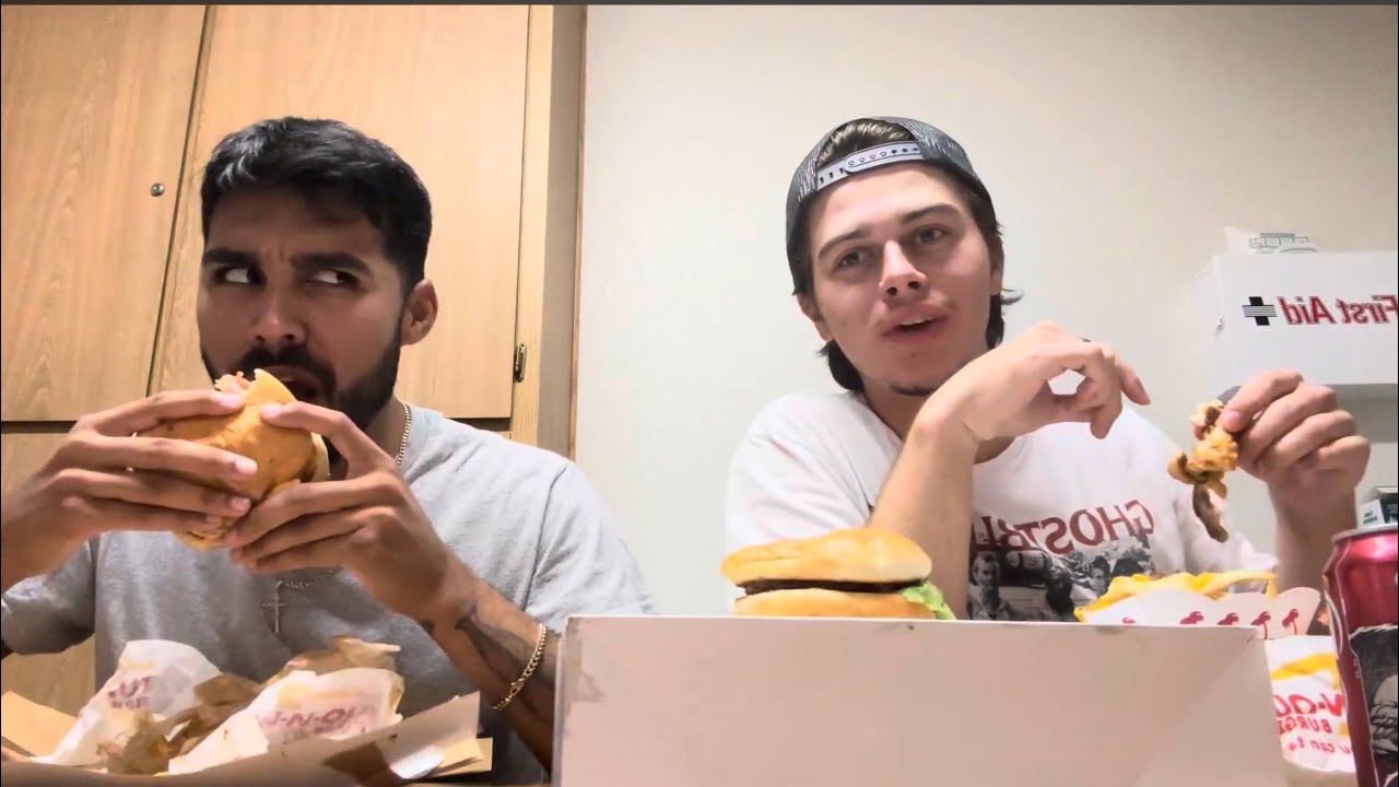 2 big strong men try to take a bang