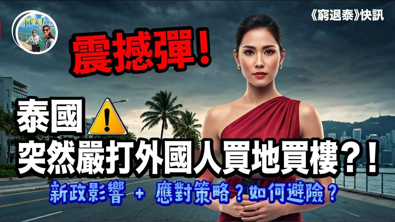 震撼彈！泰國突然禁止外國人買賣土地及物業！最新消息 !  空殻公司無運行？政府大懲罰業主？教你如何解決拆彈？【Ahli and Fan 窮退泰無憂】 cc中文字幕
