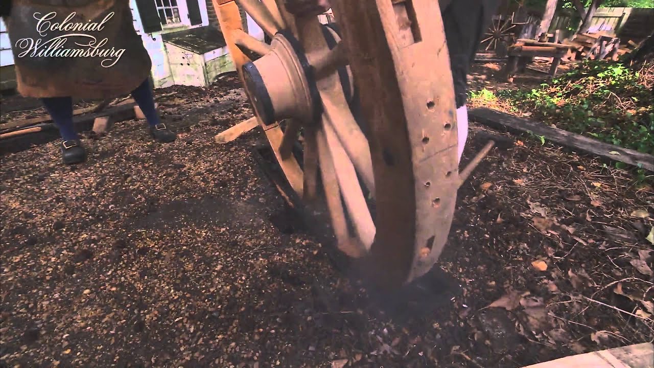 Wheelwrights Make French Cannon Carriage Wheels