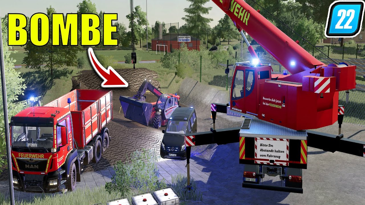LS22 - Bombenfund bei der Feuerwehr! Kandelin Evakuiert