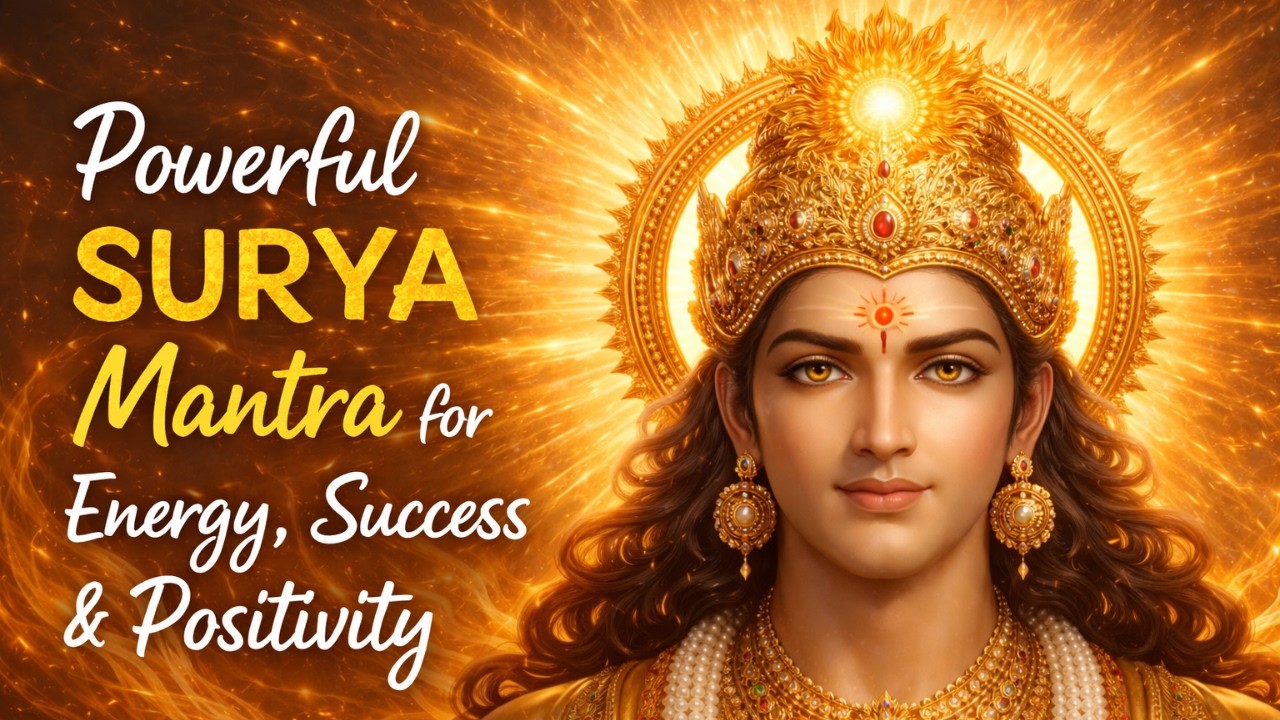 Powerful Surya MANTRA | Japakusum Sankasham for Energy, Success & Positivity