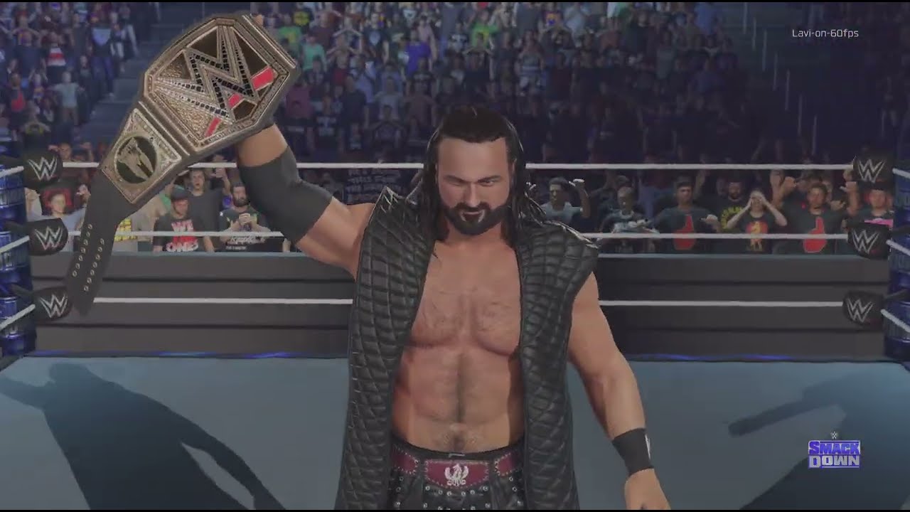WWE 2K25 Drew vs LK wwe undisputed championship