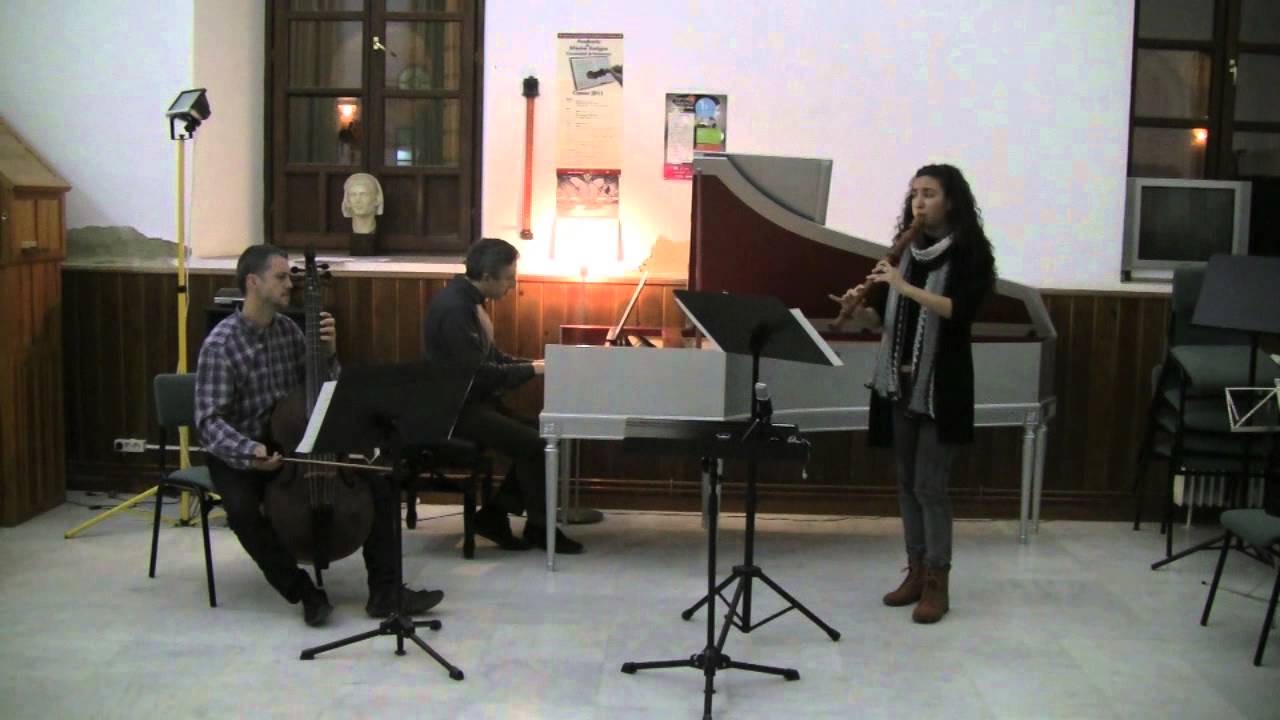 Leclair: Sonata VIII à Trois — Sara Becerra, recorder