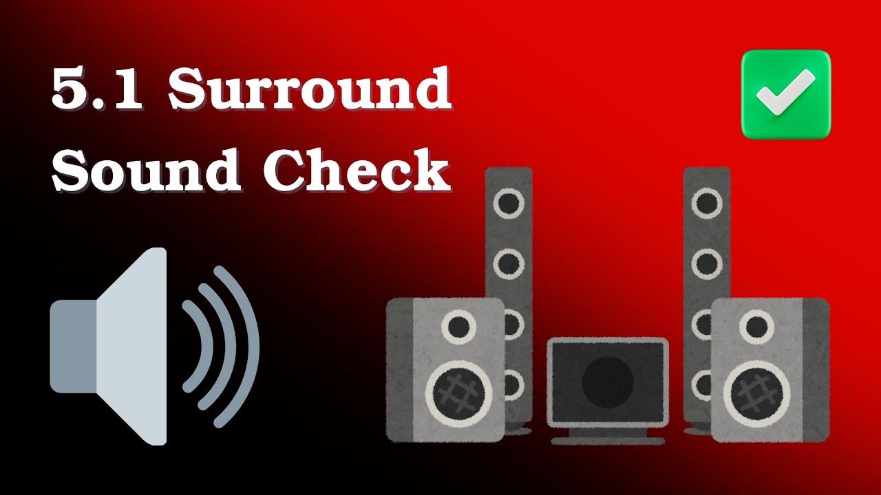 5.1 Surround Sound Check. Multichannel Audio System Test #soundcheck