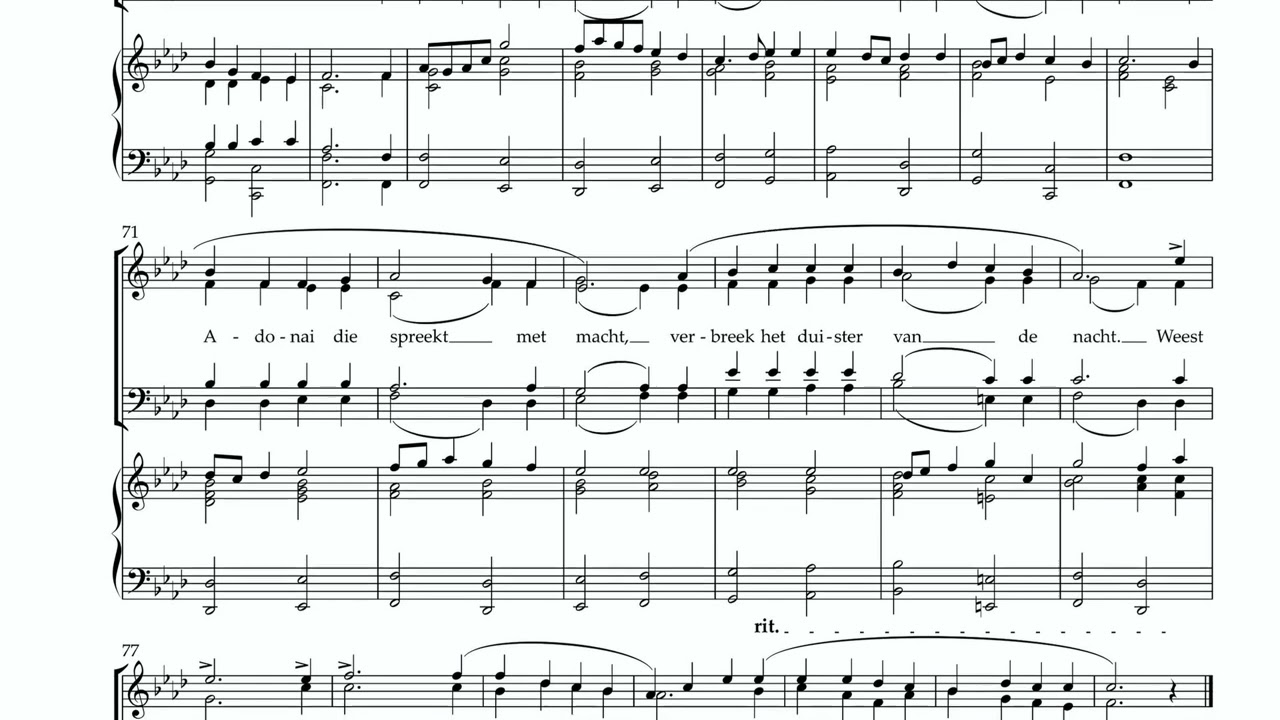 O kom, o kom Immanuël For Choir SATB | Ronald IJmker