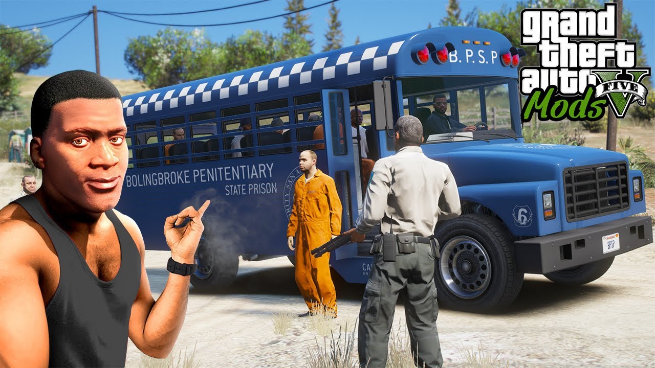 TRANSPORTE DE PRISIONEIRO AO CAMPO DE TRABALHO! - GTA V Mods