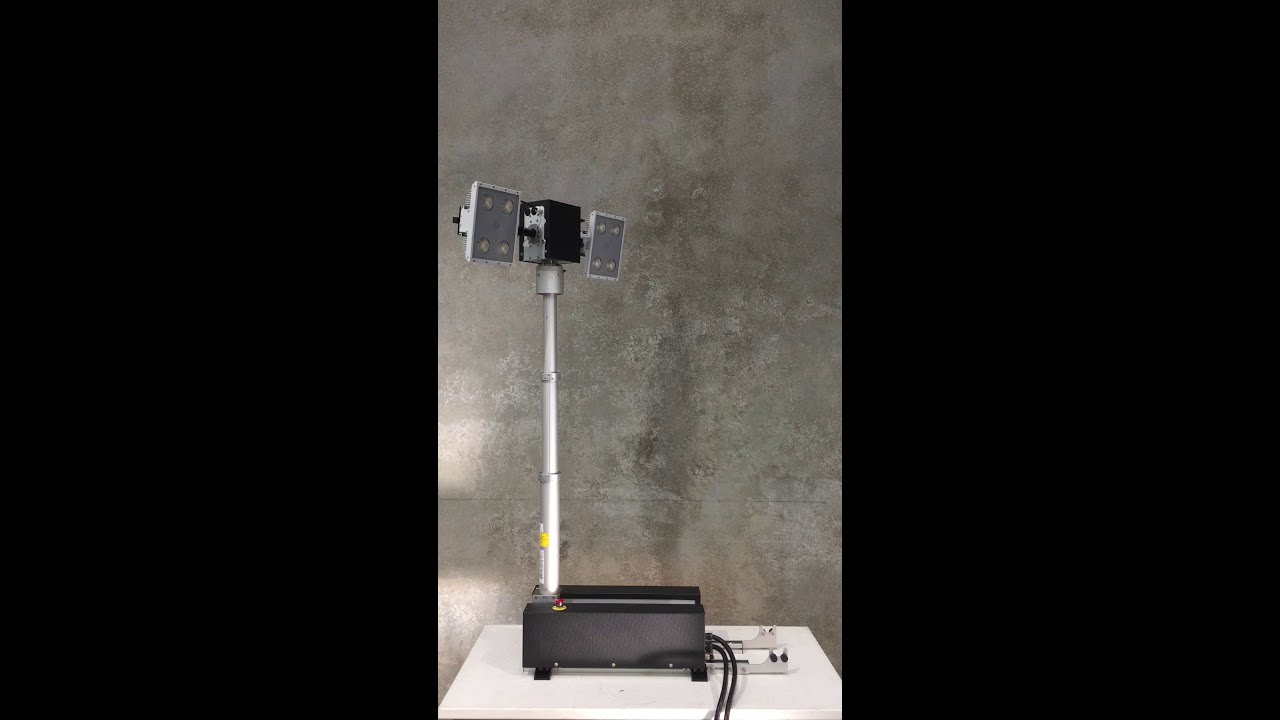 FIRECO &ldquo;Base Pro Light&rdquo; ROOF MAST with Nova &ldquo;Tilt and Turn&rdquo; Unit and 2 x 200W DuoLED