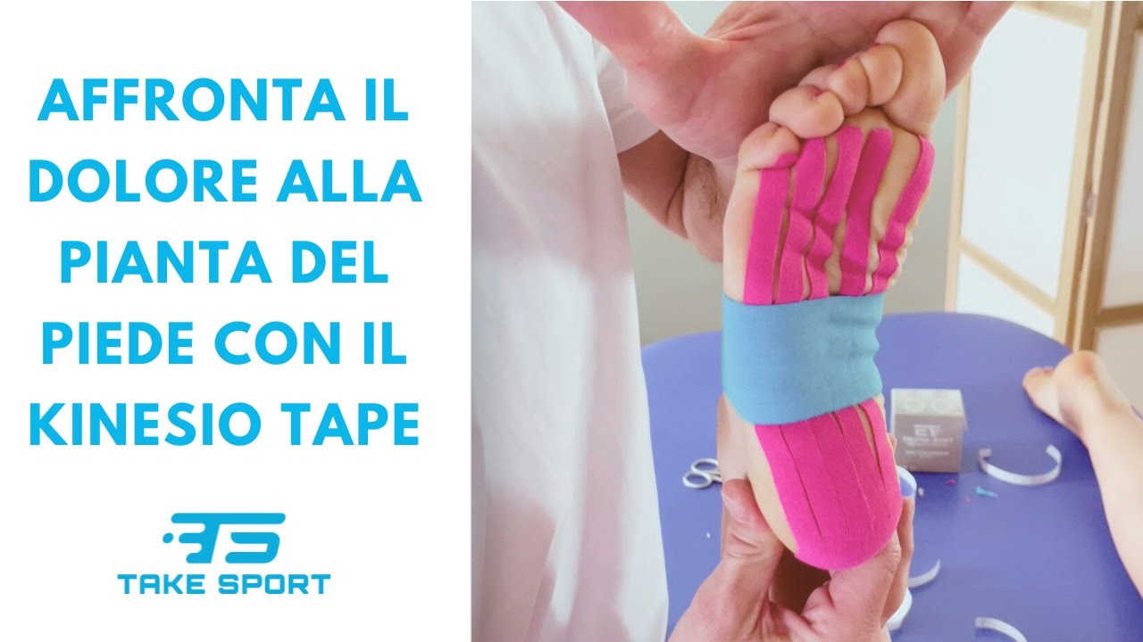 Come applicare il KINESIO TAPE TAKE SPORT per dolore pianta del piede e la fascite plantare