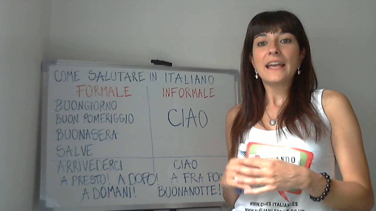 CURSO DE ITALIANO - COMO SE DICE HOLA EN ITALIANO