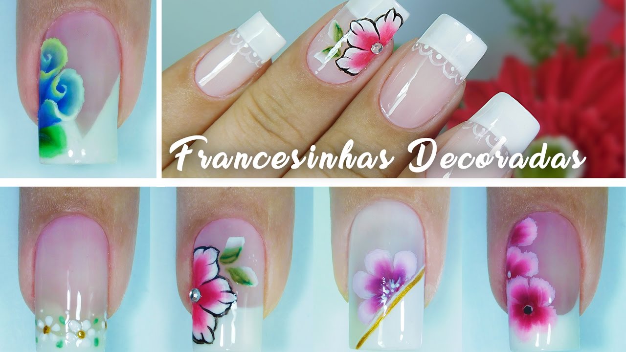 5 Francesinhas Decoradas com Flor Fácil,Carga Dupla e One Stroke | Aline Makelyne