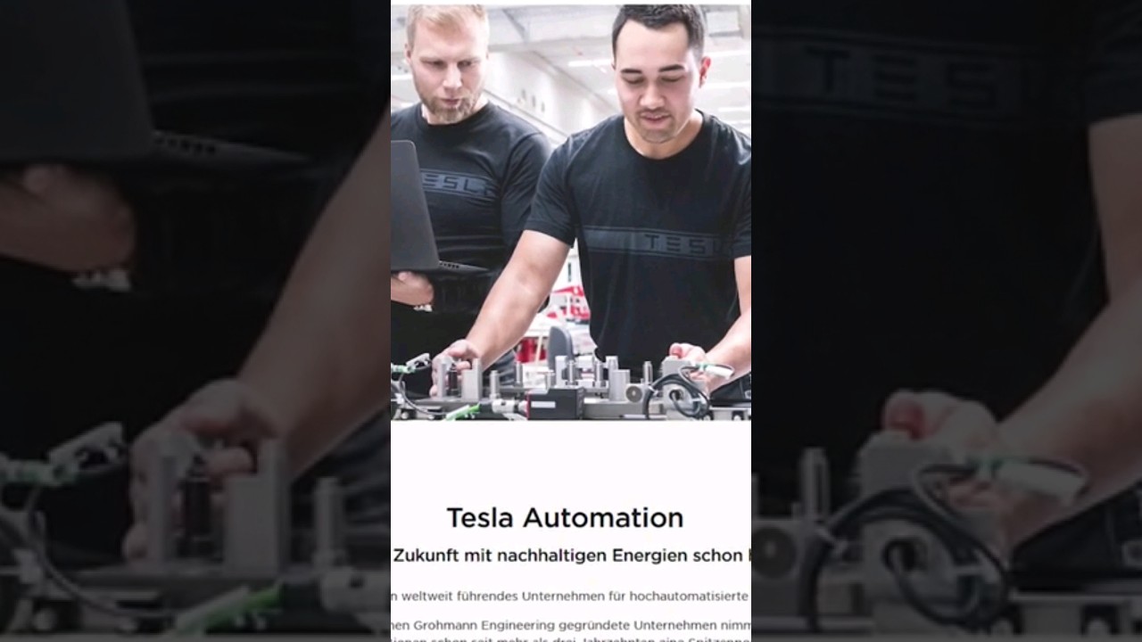 Teslas Batterien sind MADE in Germany ! Tesla Automation #elonmusk #tesla #modely