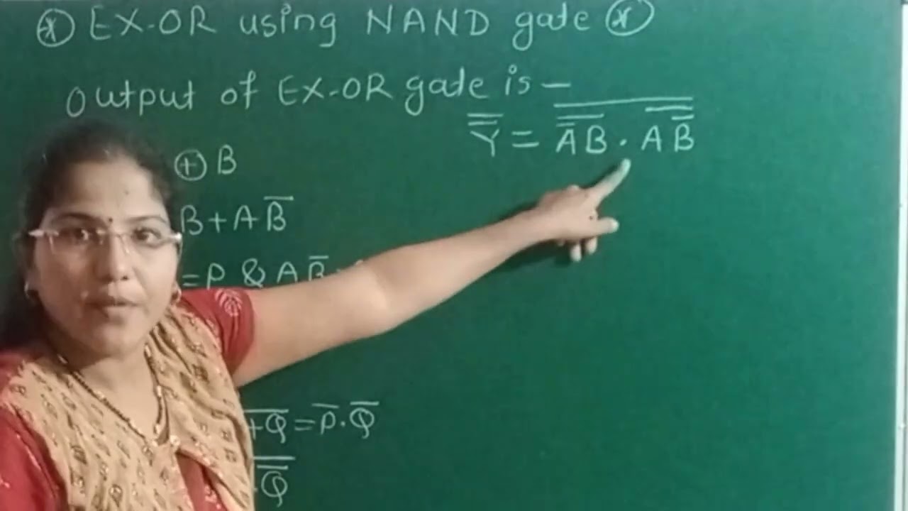 Implement EX-OR gate  using NAND gate