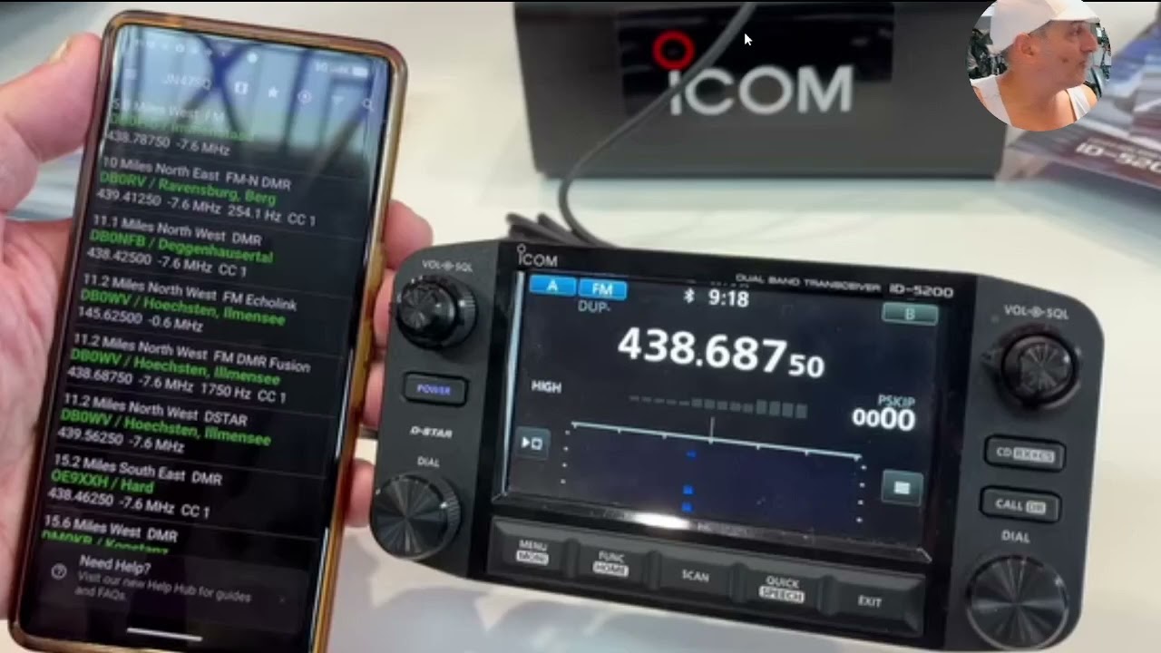 ICOM IC-5200 и Repeater Book Plus
