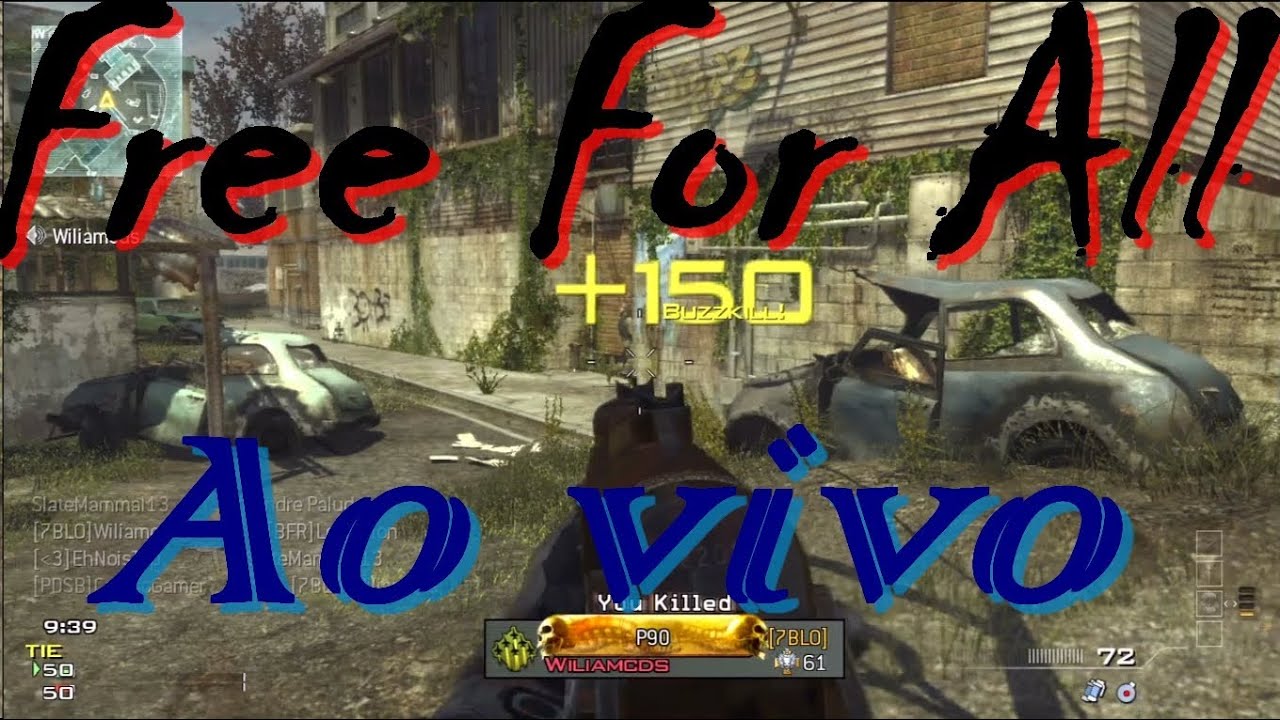 MW3 ao vivo: De nób para noob. - FFA em Fallen - Será que dessa vez eu ganho?