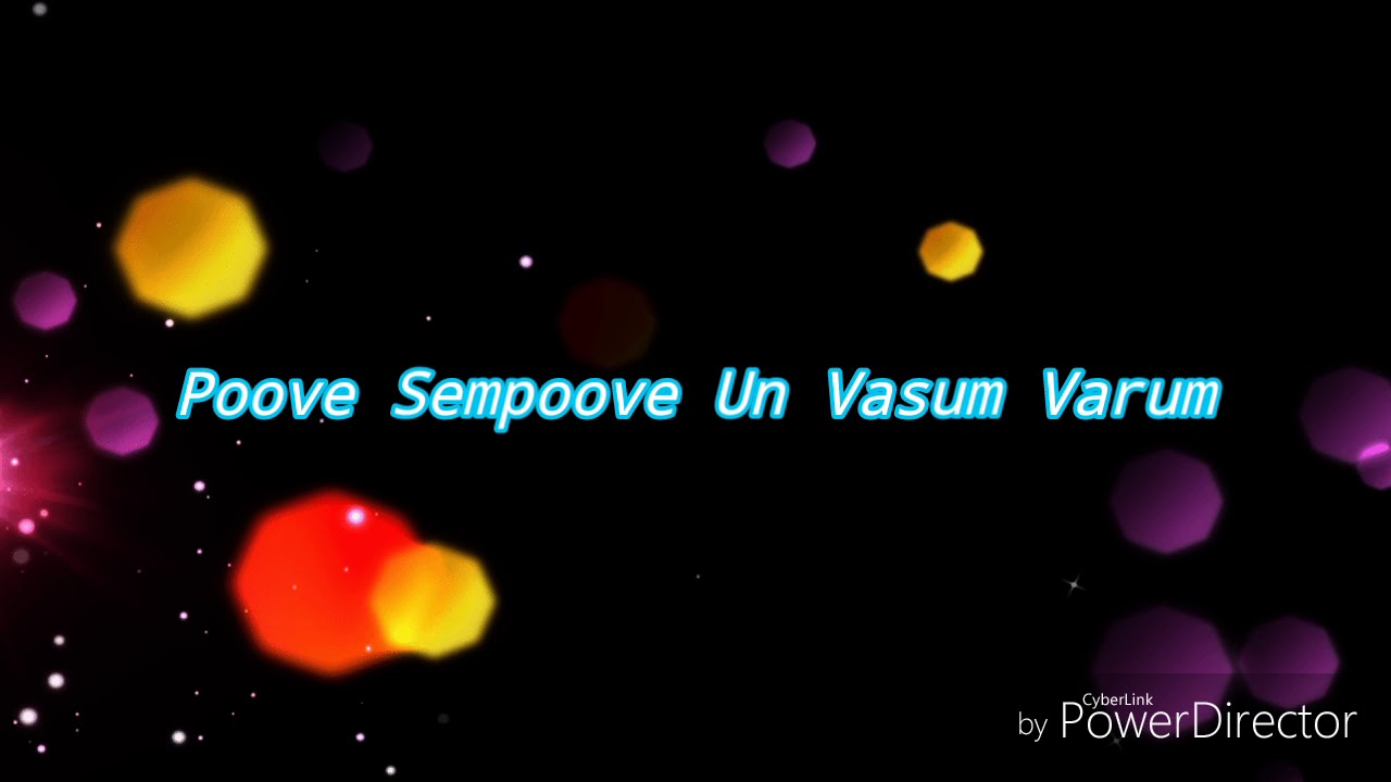 Poove Sempoove - lyrics