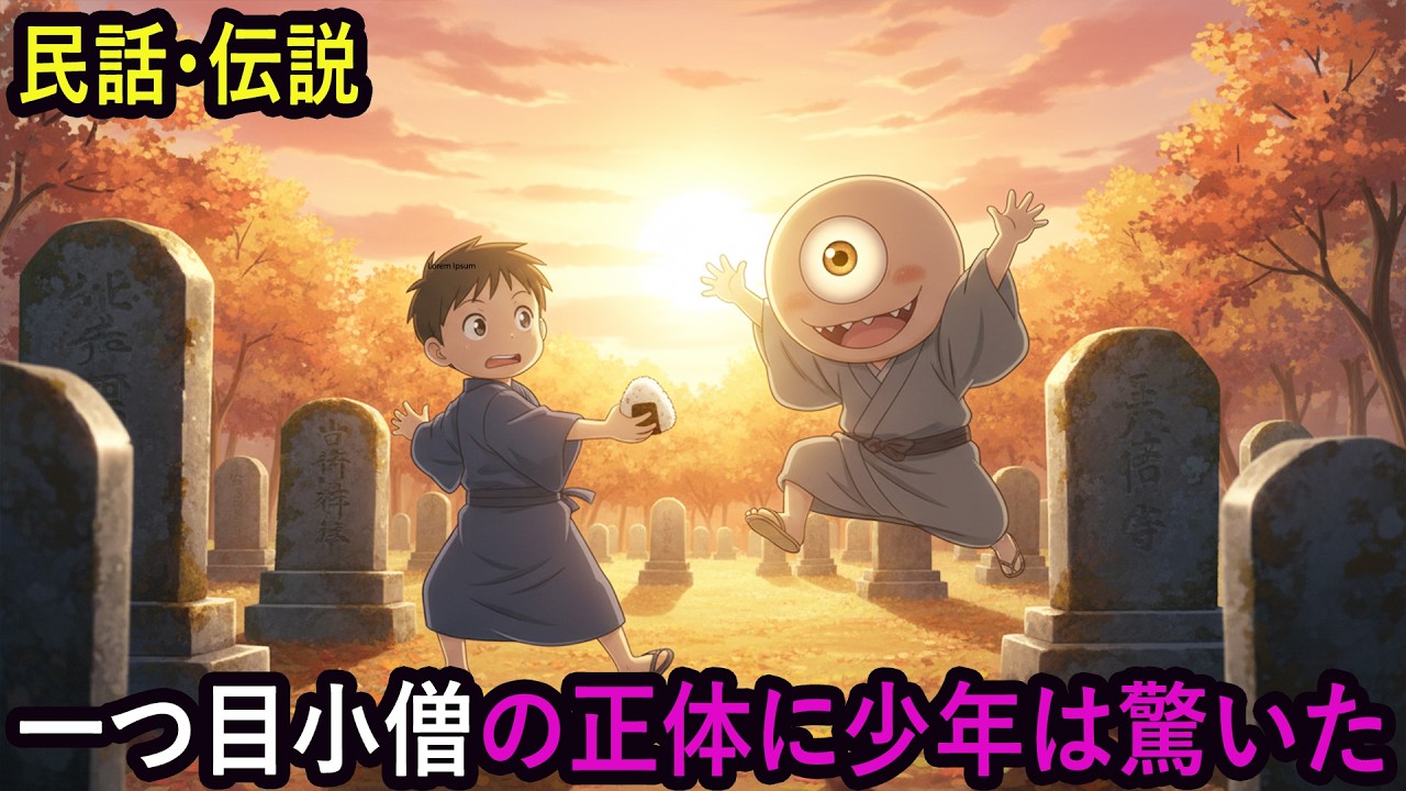 一つ目小僧に脅された子供、勇気を出して問いかけた | 野談 | 伝説 | 昔話 | 説話 | 民話