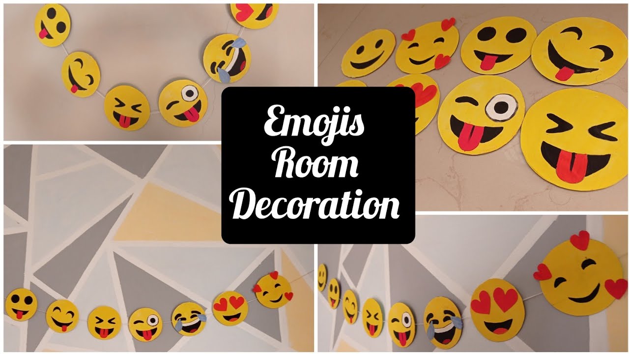 DIY smiley emojis room decoration idea || how to decorate home 😍😍