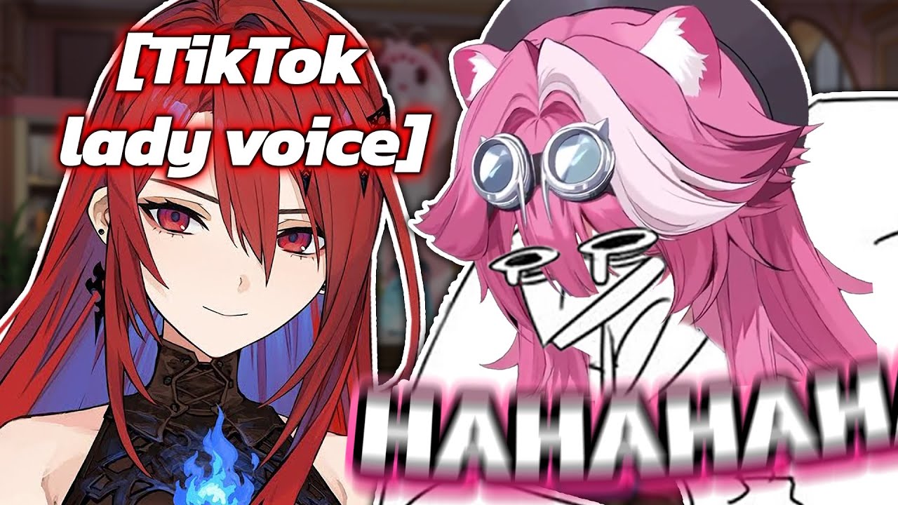 Raora absolutely loses it after hearing Elizabeth's flawless impression of the TikTok TTS lady voice