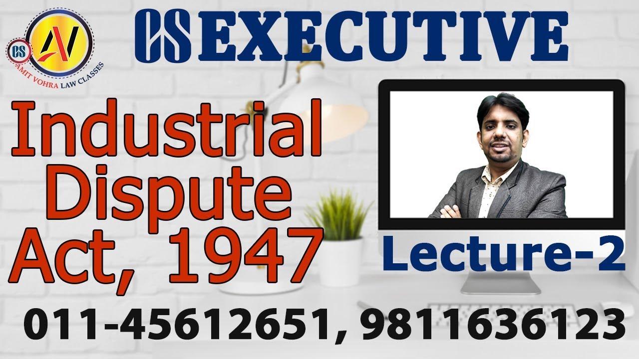 Lecture 2 Industrial Dispute