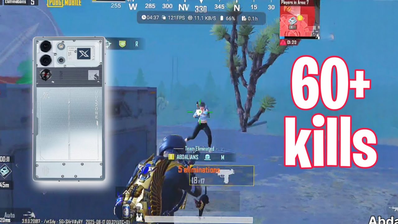 RED MAGIC 10 PRO PUBG TEST 🔥 120 FPS WITH FPS METER 🔥 60+ KILLS