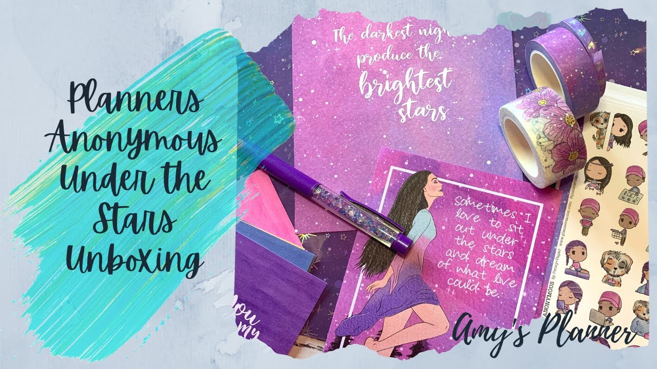 Planners Anon // Under the Starts // Planner Goodies Unboxing