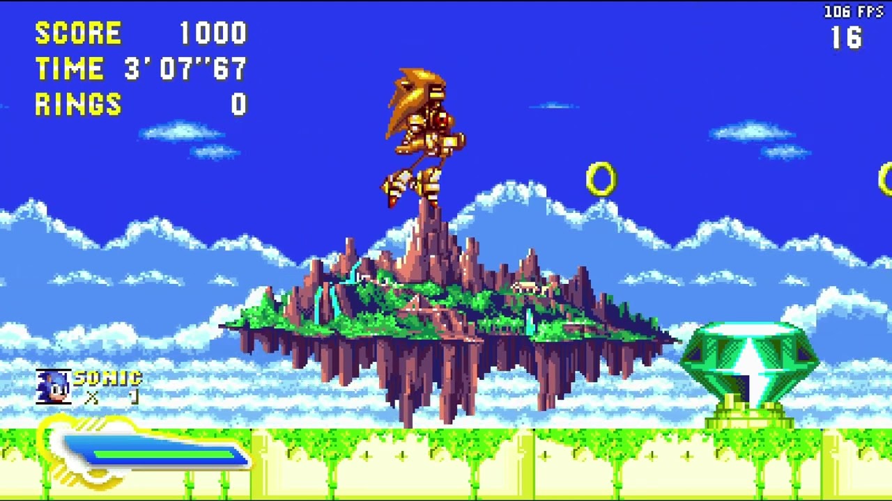 Sonic 3 Air: Harder Mecha Sonic Fight