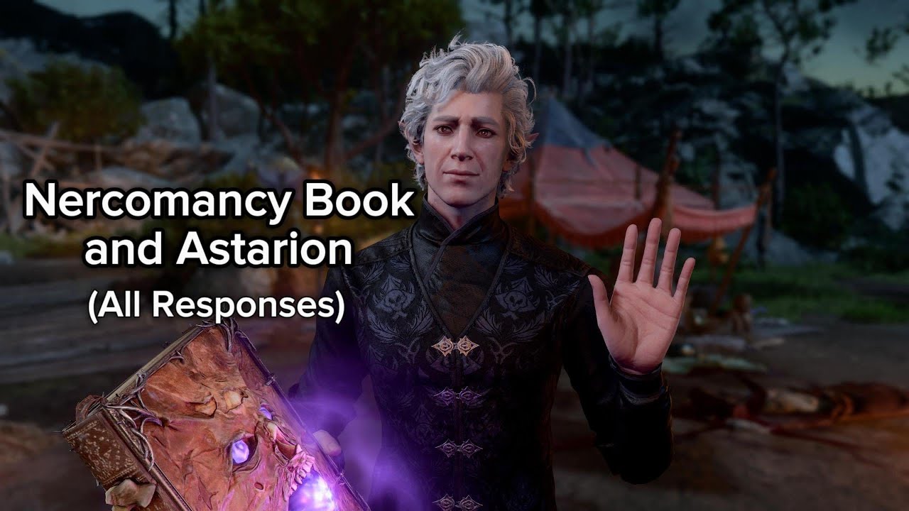 Astarion and the Necromancy Book All Dialogue Options 