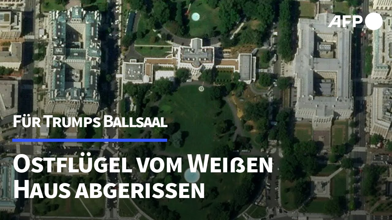 F&uuml;r Trumps Ballsaal: Ostfl&uuml;gel vom Wei&szlig;en Haus abgerissen | AFP