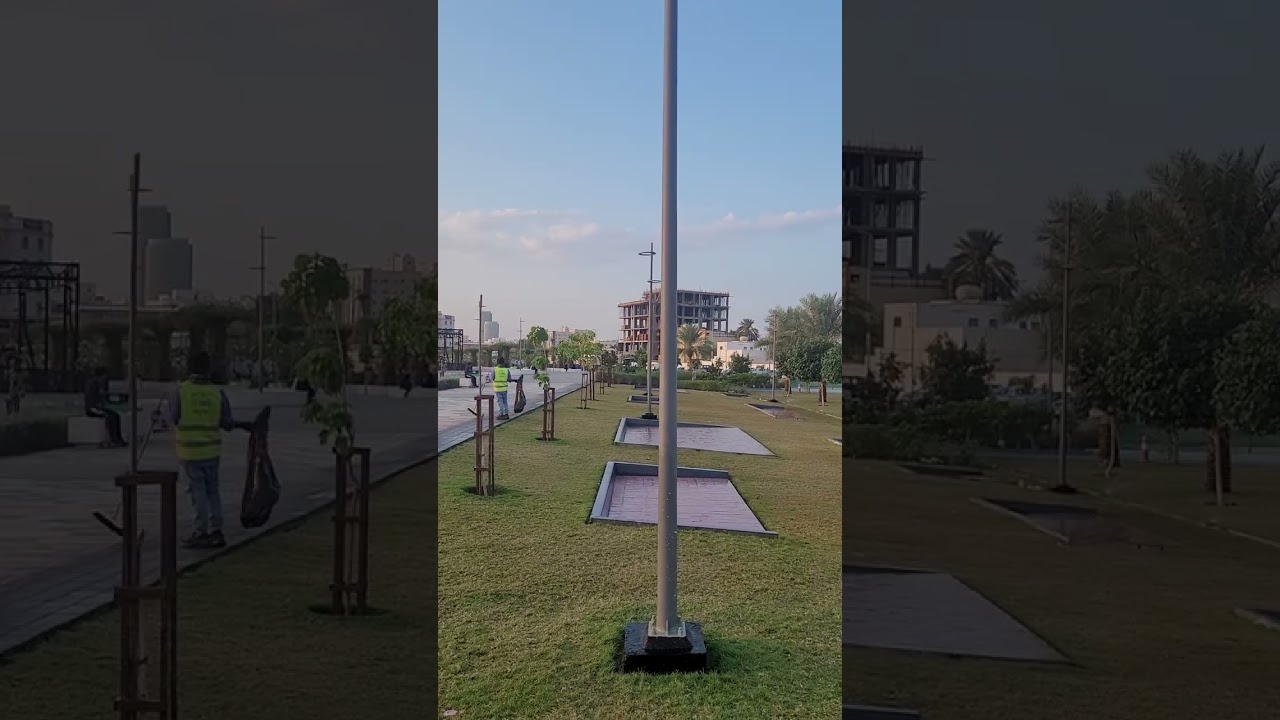 الحديقة الجميلة في حي الشرفية في مدينة جدة