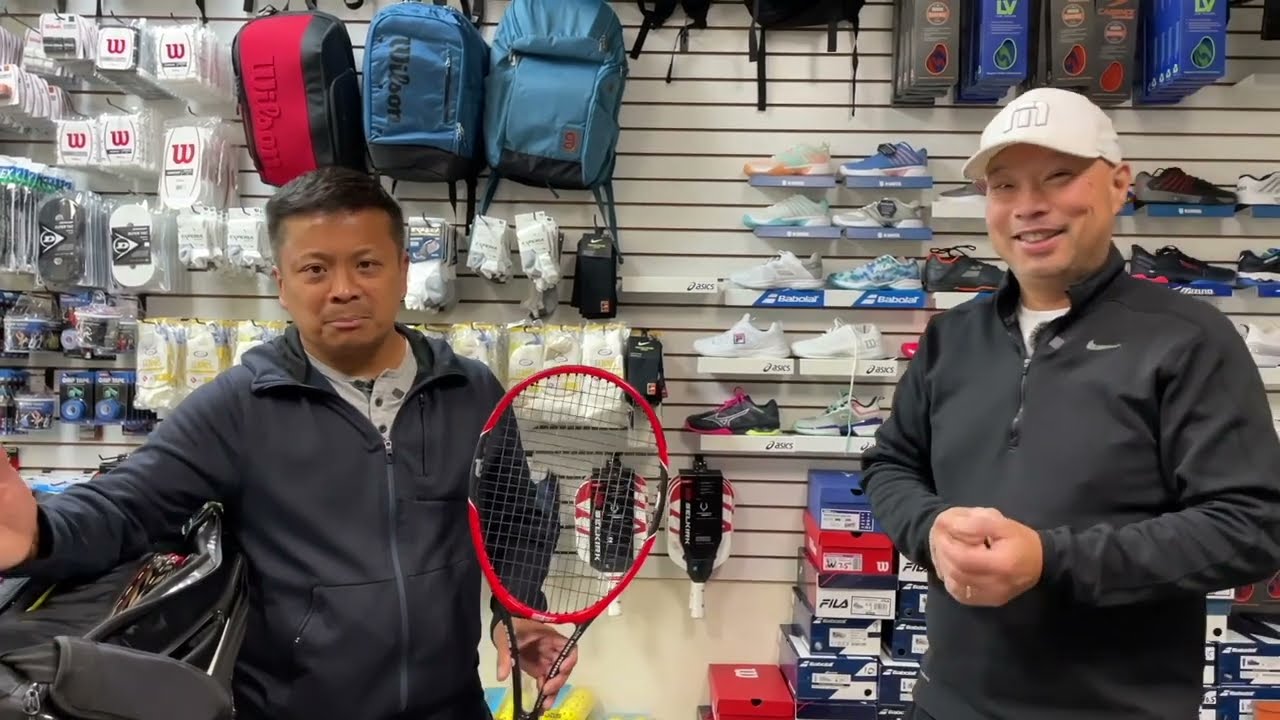 MY BUDDY MARK VISITS ME WITH HIS WILSON PRO STAFF AND RF TENNIS COLLECTION HE GOT FROM EBAY