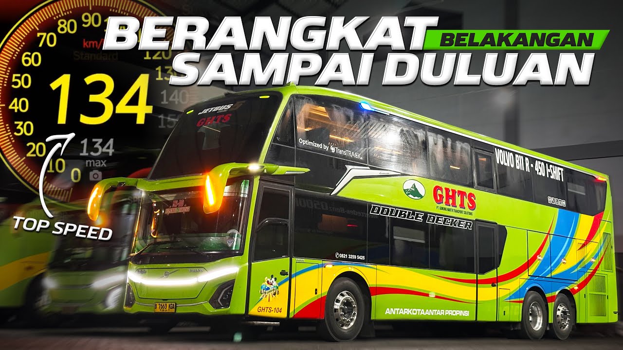 BUS TERBAIK GHTS YANG PERNAH SAYA COBA‼️Trip Jakarta - Madura with GHTS-104 PART 2