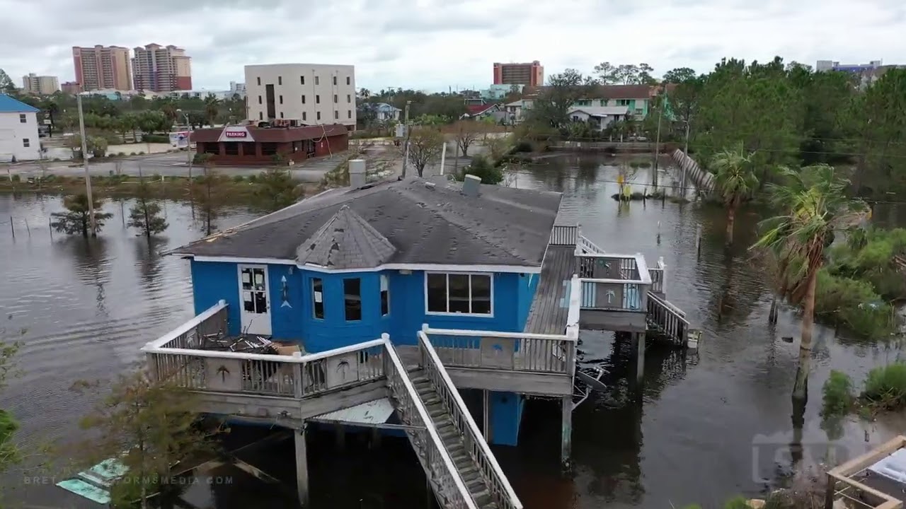 09-17-2020 Orange Beach, AL - Hurricane Sally Damage, Drone