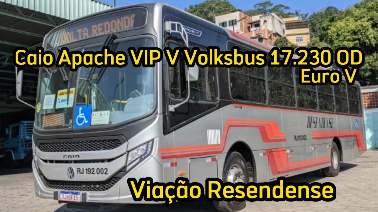 ✅️[ P185 - Volta Redonda X Resende Via Barra Mansa ] Caio Apache Vip V Volksbus 17.230 OD Euro V