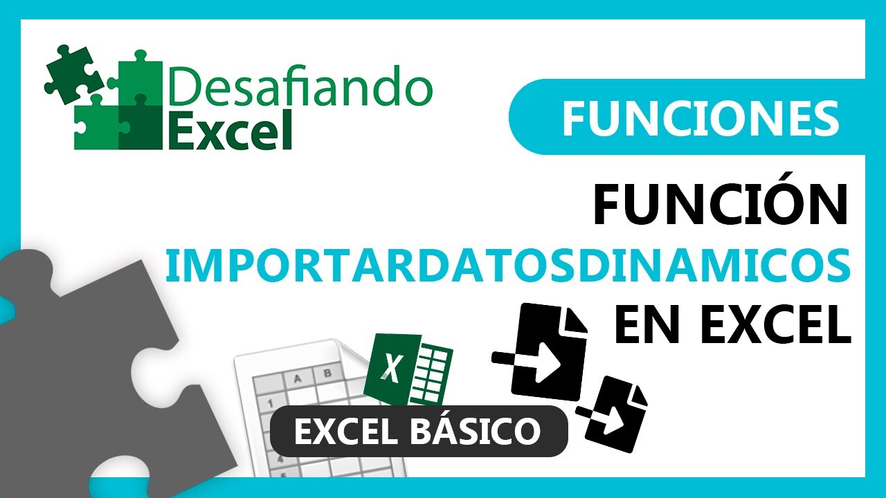 Funci&oacute;n IMPORTARDATOSDINAMICOS en Excel | Funciones en Excel #61