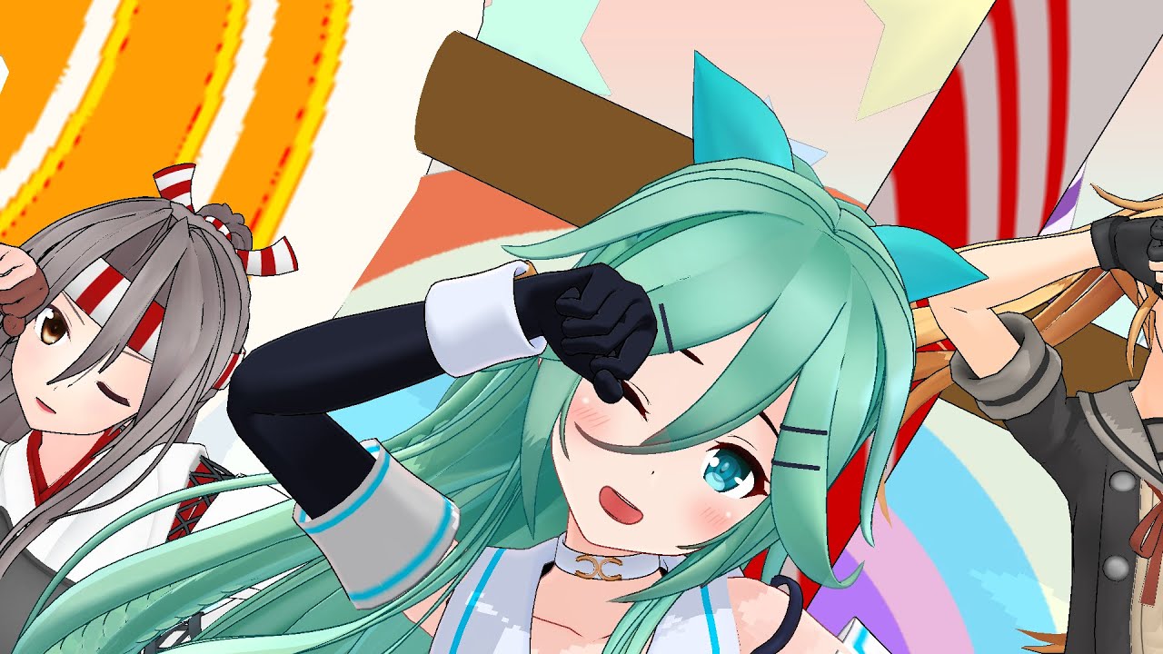 リトライランデブー　艦これ　MMD　山風、阿武隈、瑞鳳（Yamakaze,Abukuma,Zuihou）