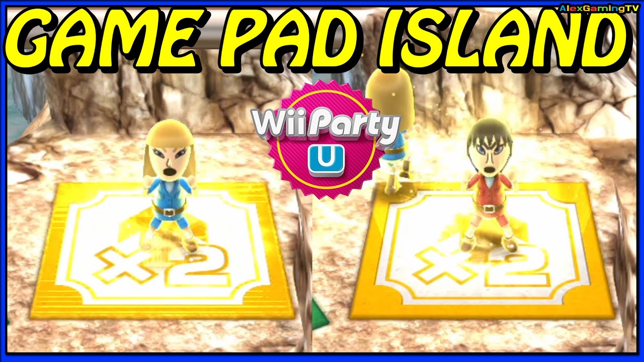Wii Party U - Game Pad Island🎵 ( Eng Sub )  2 Player Gabi vs Susana