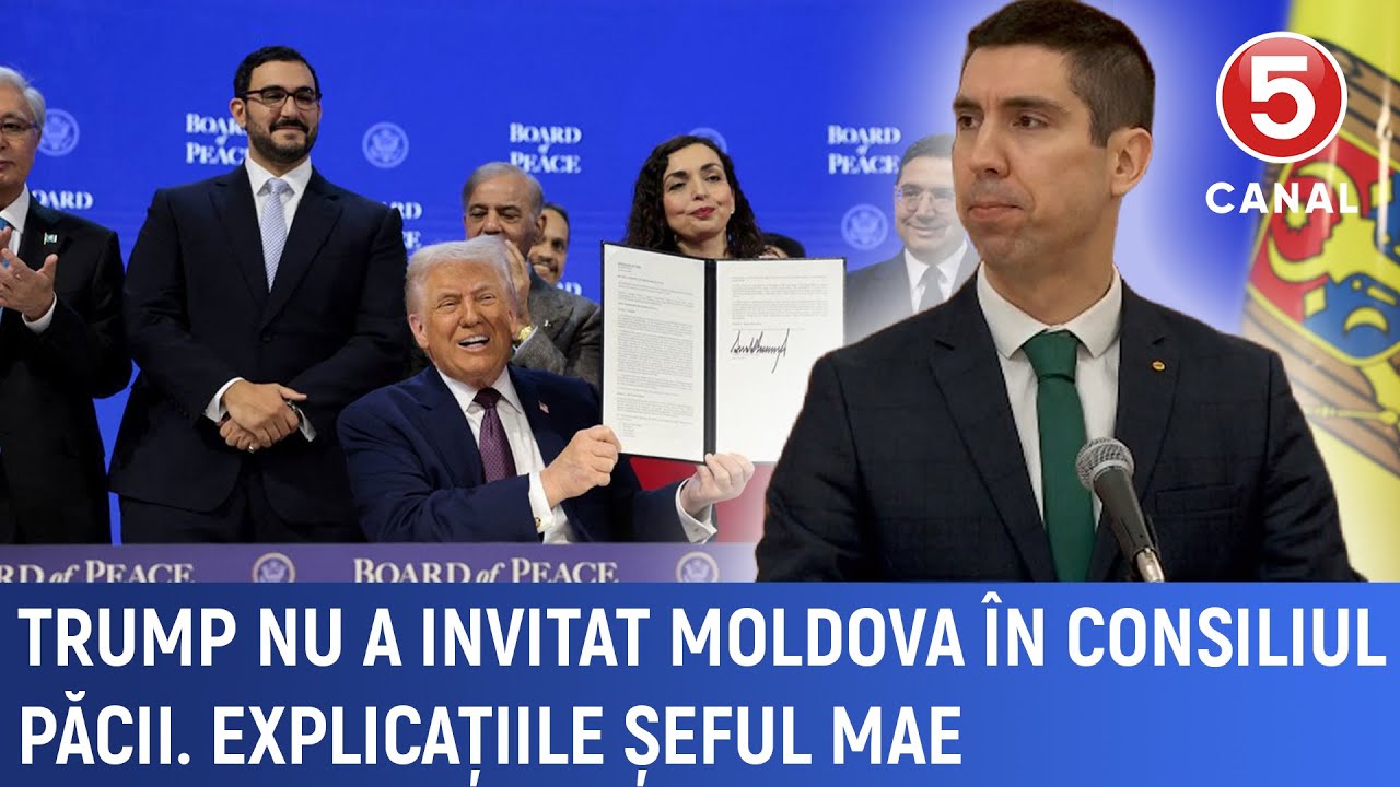 Trump nu a invitat Moldova în consiliul păcii. Explicațiile șeful MAE