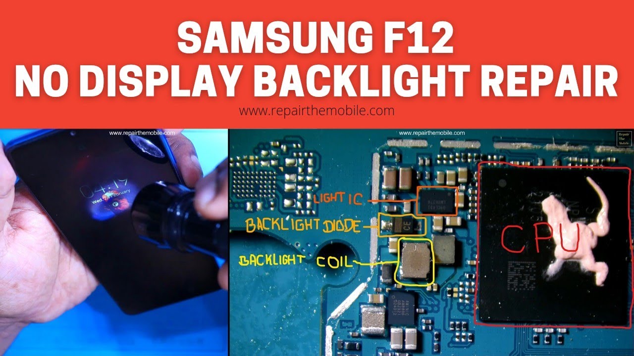 Samsung F12 Display Backlight Repair