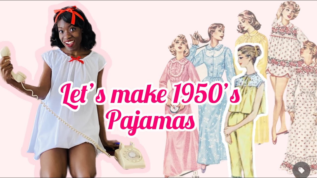 Recreating a 1950’s pajama with three different vintage patterns 😬