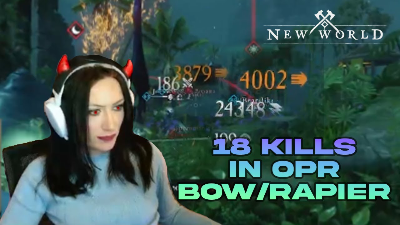 18 KILLS OUTPOST RUSH - BOW/RAPIER! New World PvP Gameplay