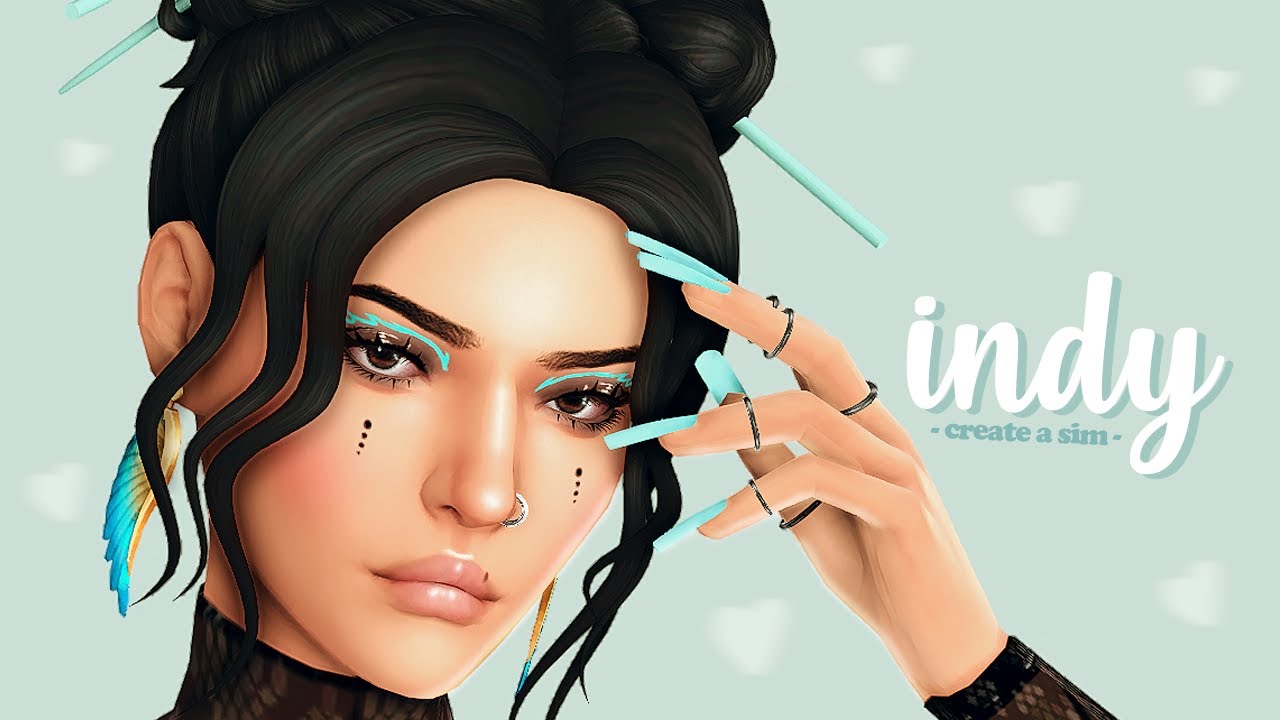 Indy Reid; edgy city girl 🌃 + CC List // The Sims 4 Create a Sim