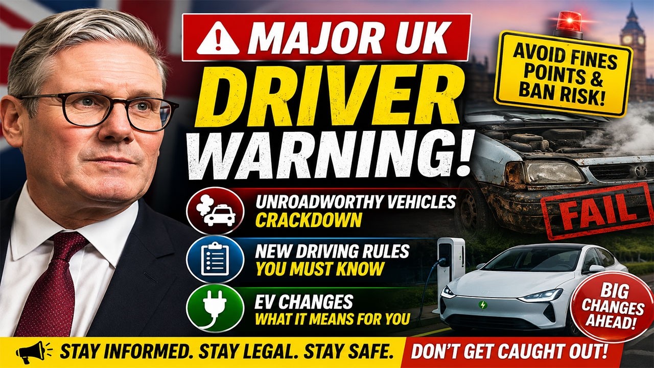 🚨 Major UK Driver Warning Unroadworthy Vehicles, New Driving Rules & EV Changes Explained